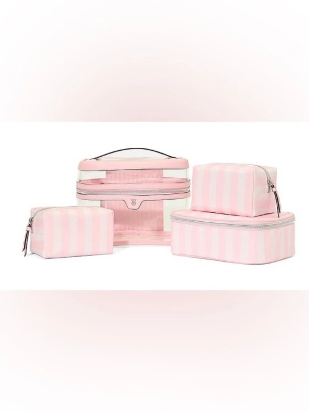 VS 4- Piece Makeup Bag Set with Top Handle